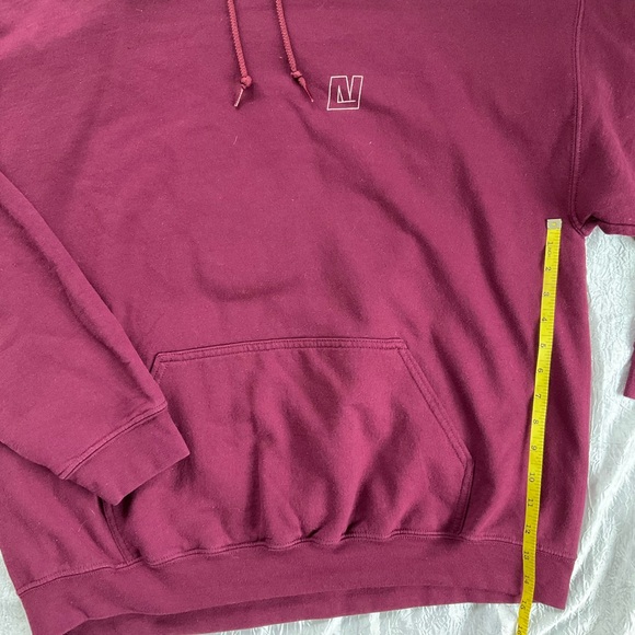 Gildan Maroon Hoodie for Men - Picture 5 of 8